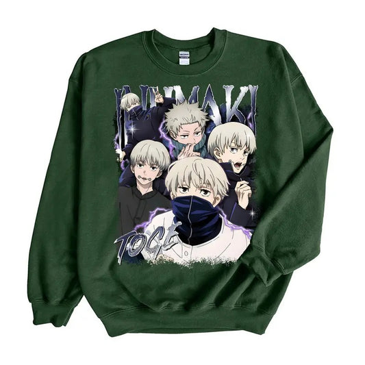 Toge Inumaki JJK Retro Vintage Anime Manga TShirt Sweatshirt #Hoodie Cotton Fabric Womenswear Sweatshirt, #Hoodie, Spandex