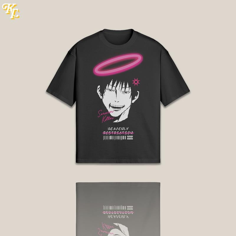 Toji Sweatshirt T-Shirt Fushiguro Graphic JuJutsu Kaisen Anime Manga Inspired Mens Womens Clothing Crewneck Menswear Classic Cotton Polyester Loose Unisex Sweaters