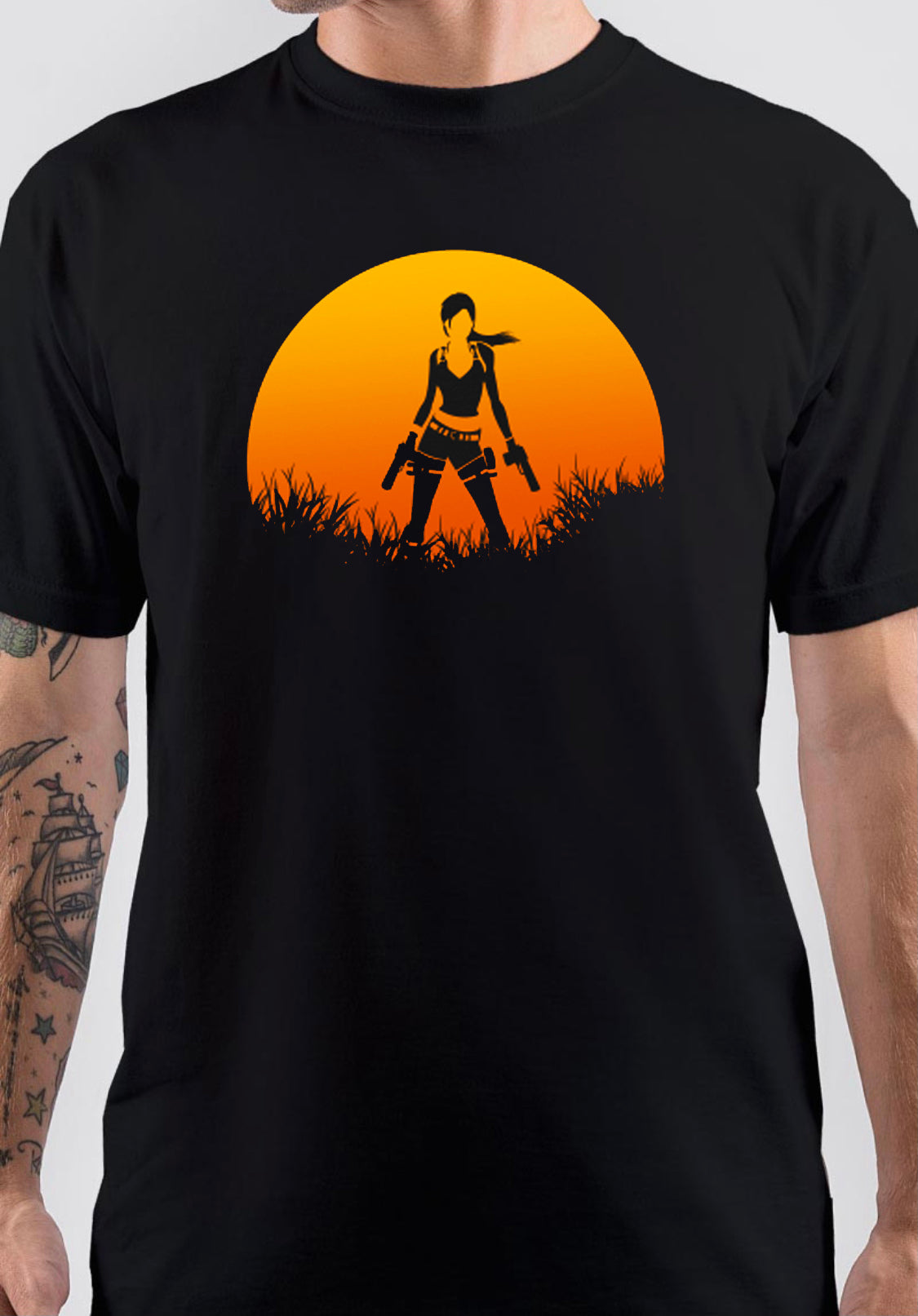 Tomb Raider Lara Croft Shadow T-Shirt Hoodie, Sweatshirt | CoreVibeTees.com