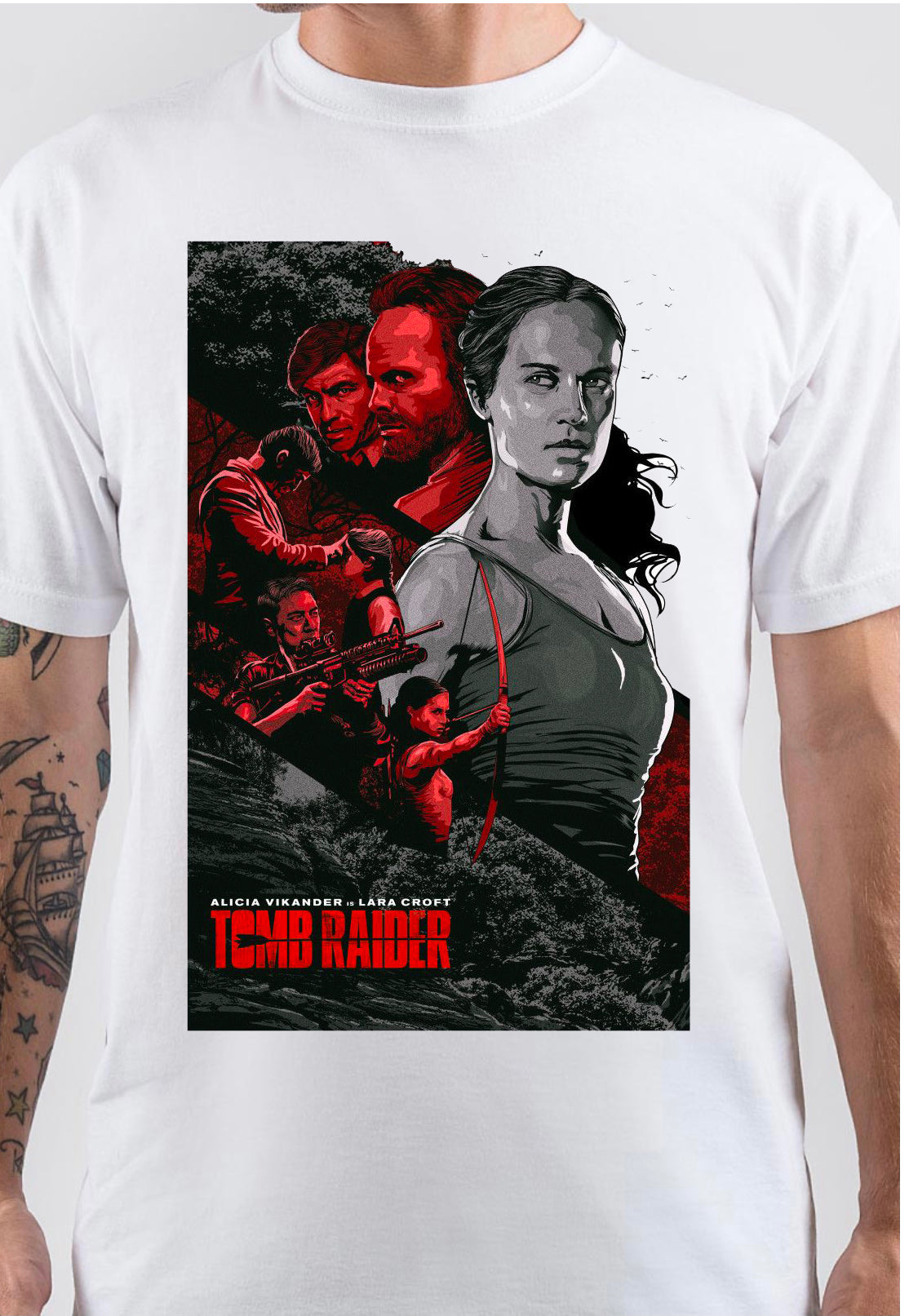 Tomb Raider Lara Croft T-Shirt Hoodie, Sweatshirt | CoreVibeTees.com