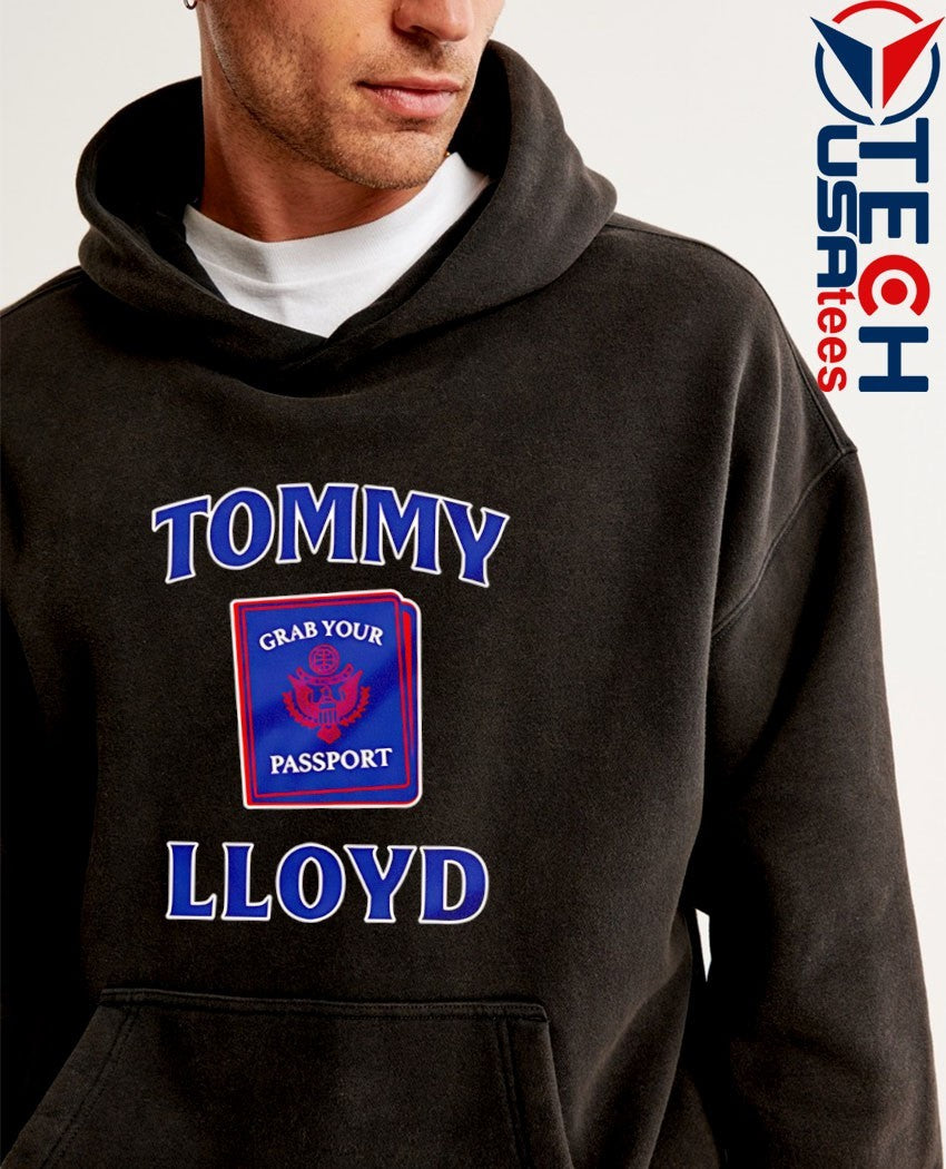 Tommy Lloyd grab your passport shirt