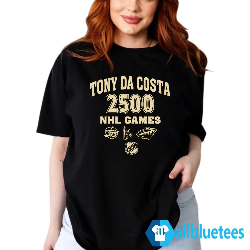 Tony Da Costa 2500 NHL Games Shirt