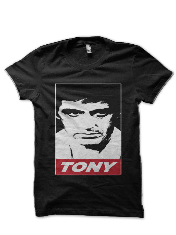 Tony Montana Black T-Shirt Style002 Hoodie, Sweatshirt | CoreVibeTees.com