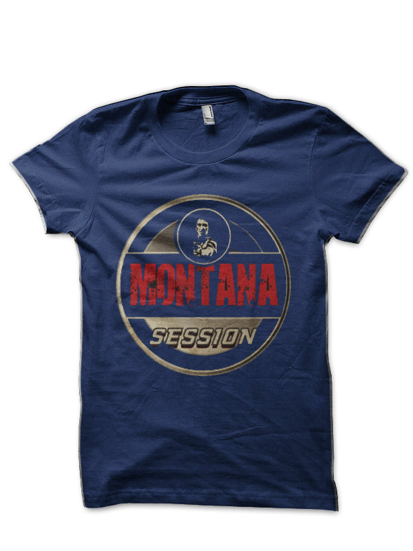 Tony Montana Session Navy Blue T-Shirt Hoodie, Sweatshirt | CoreVibeTees.com