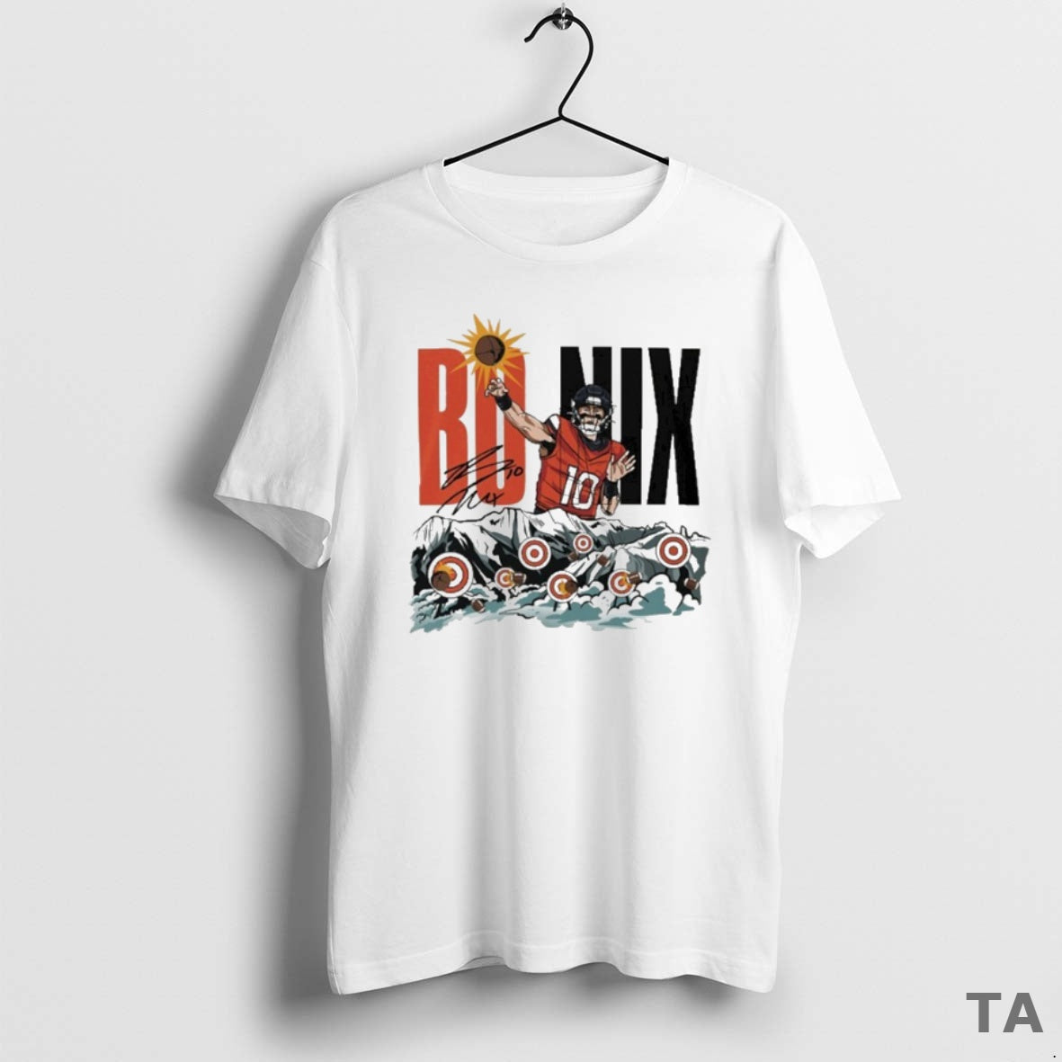Top Bo Nix Target Practice T Shirt Sweater Hoodie, Sweatshirt | CoreVibeTees.com