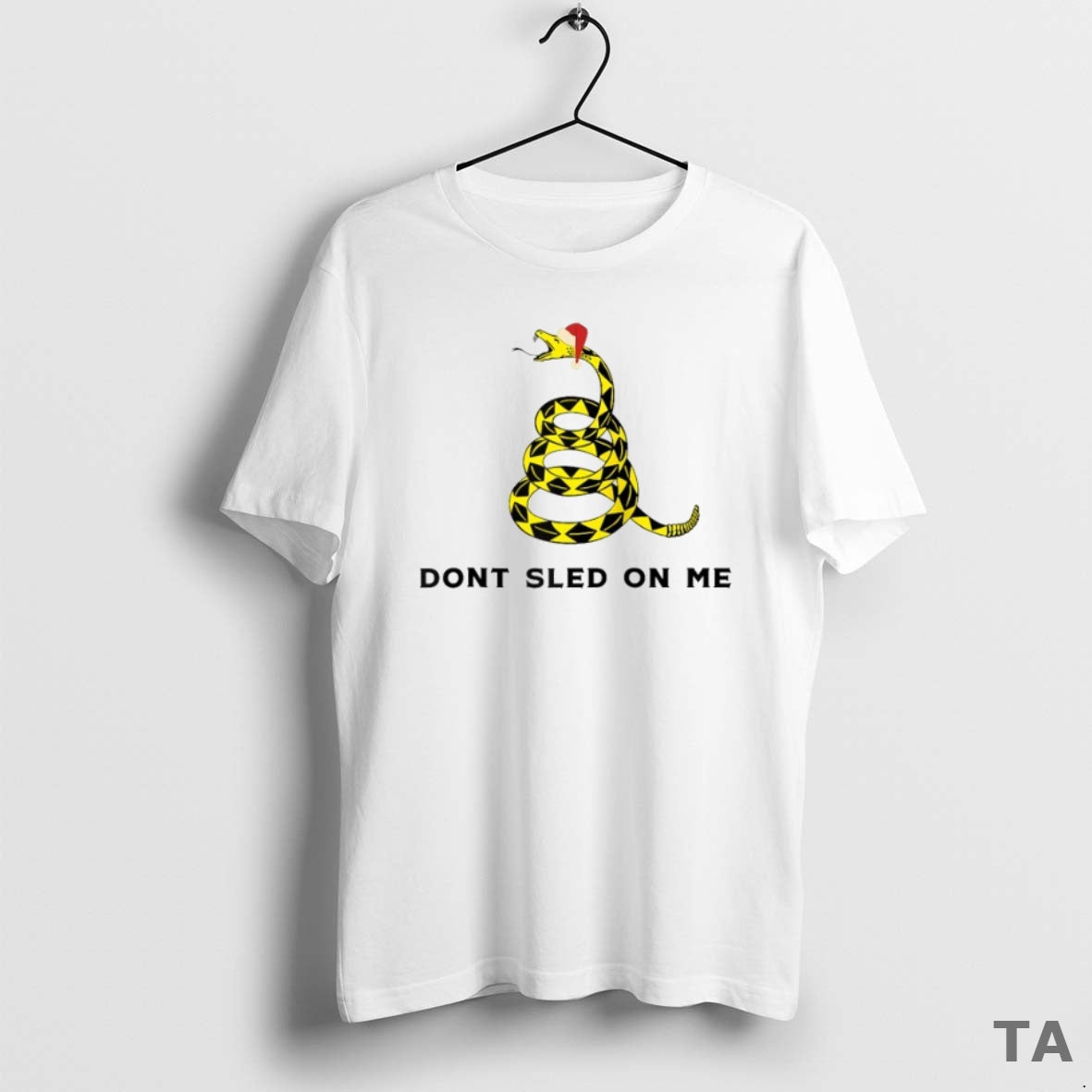 Top Dont Sled On Me Santa Hat Christmas Snake T Shirt Sweater Hoodie, Sweatshirt | CoreVibeTees.com