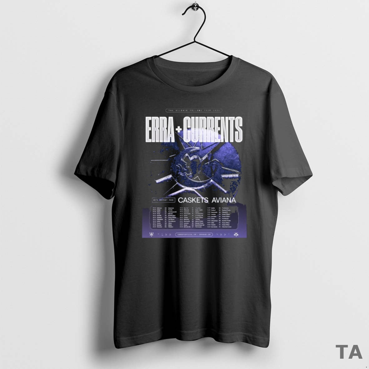 Top Erra Band And Currents The Silence Follows Tour 2026 Dates T Shirt Sweater Hoodie, Sweatshirt | CoreVibeTees.com