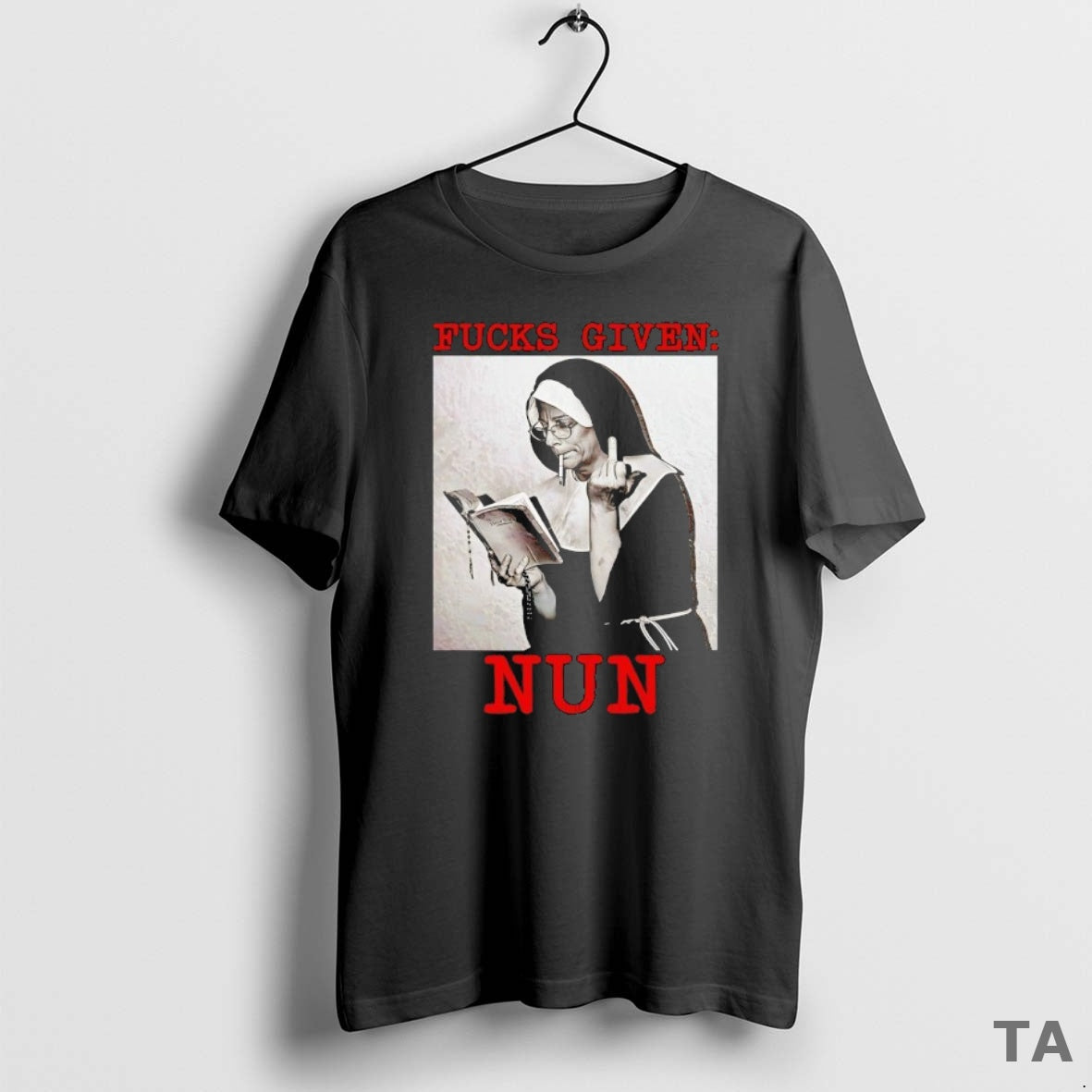 Top Fcks Given Nun T Shirt Sweater Hoodie, Sweatshirt | CoreVibeTees.com