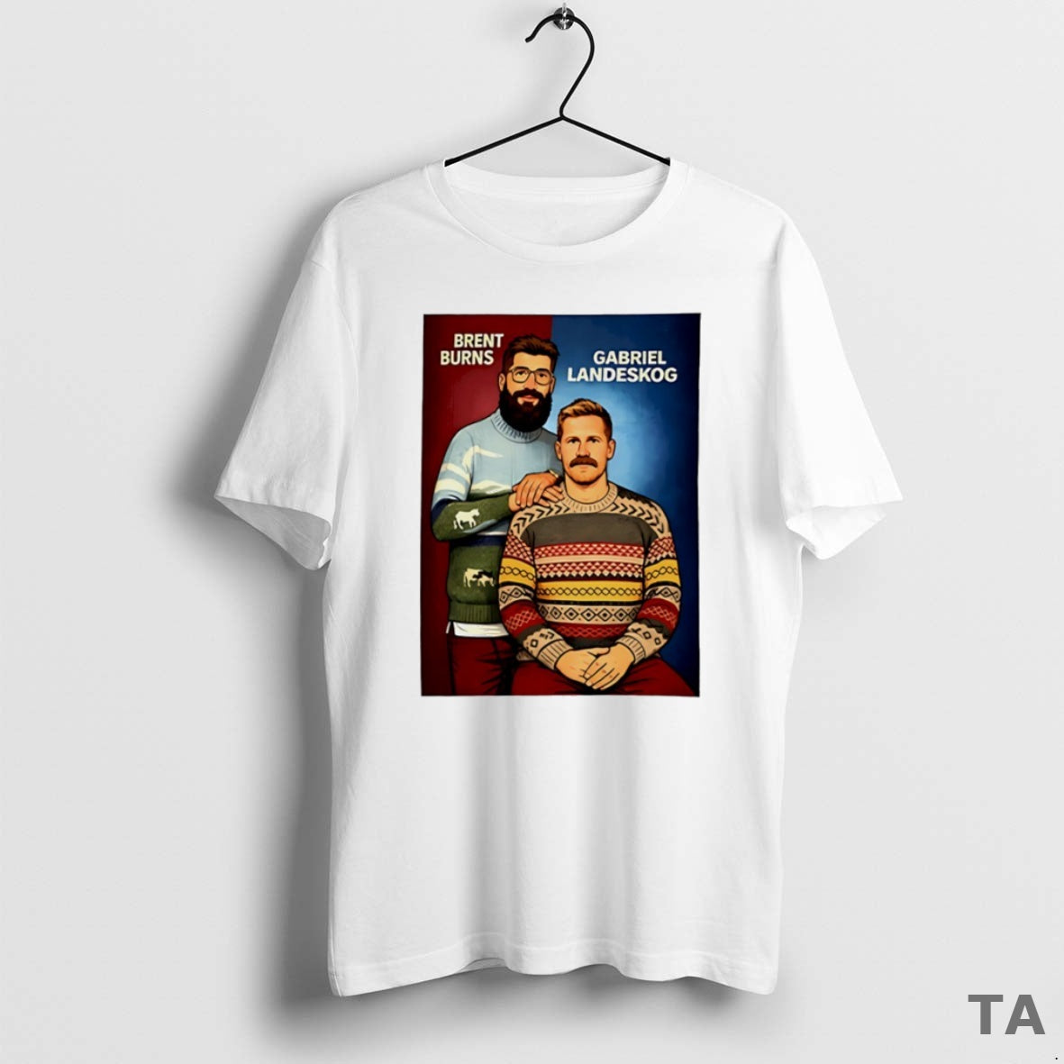 Top Gabriel Landeskog And Brent Burns Step Brother Cartoon Circle T Shirt Sweater Hoodie, Sweatshirt | CoreVibeTees.com