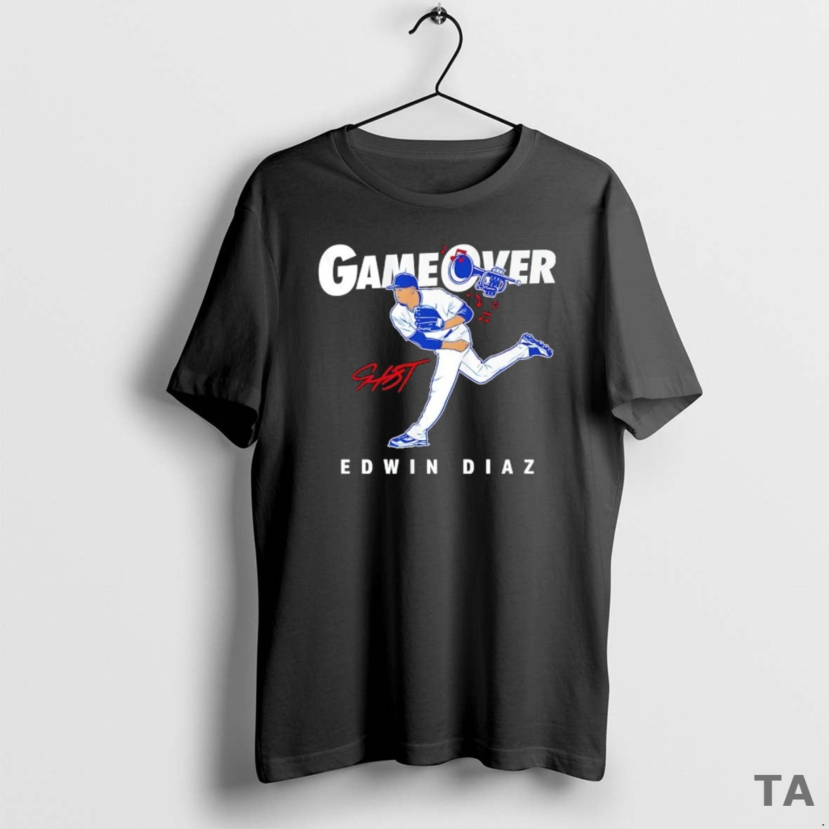 Top Game Over Edwin Diaz Los Angeles Dodgers Signature T Shirt Sweater Hoodie, Sweatshirt | CoreVibeTees.com