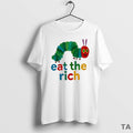 Top Hungry Caterpillar Eat The Rich Pride T Shirt Sweater Hoodie, Sweatshirt | CoreVibeTees.com