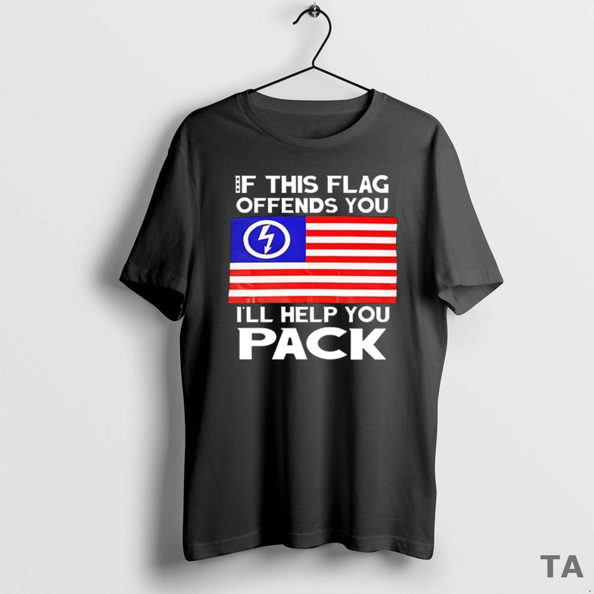 Top If This Flag Offends You Ill Help You Pack T Shirt Sweater Hoodie, Sweatshirt | CoreVibeTees.com