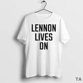 Top Lennon Lives On Circle T Shirt Sweater Hoodie, Sweatshirt | CoreVibeTees.com