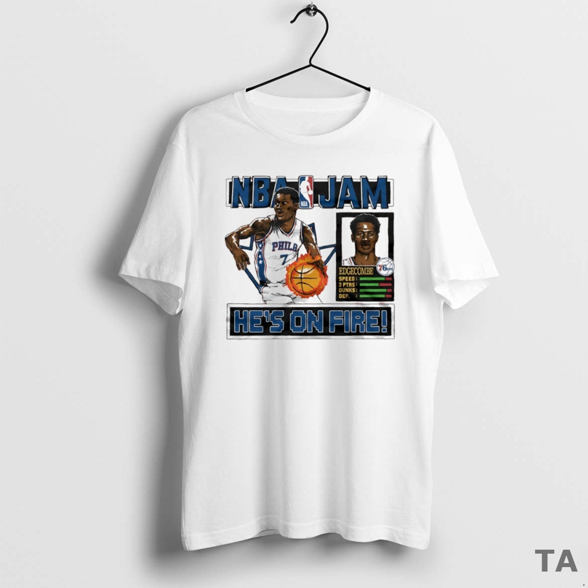 Top Nba Jam Philadelphia 76ers V J T Shirt Sweater Hoodie, Sweatshirt | CoreVibeTees.com
