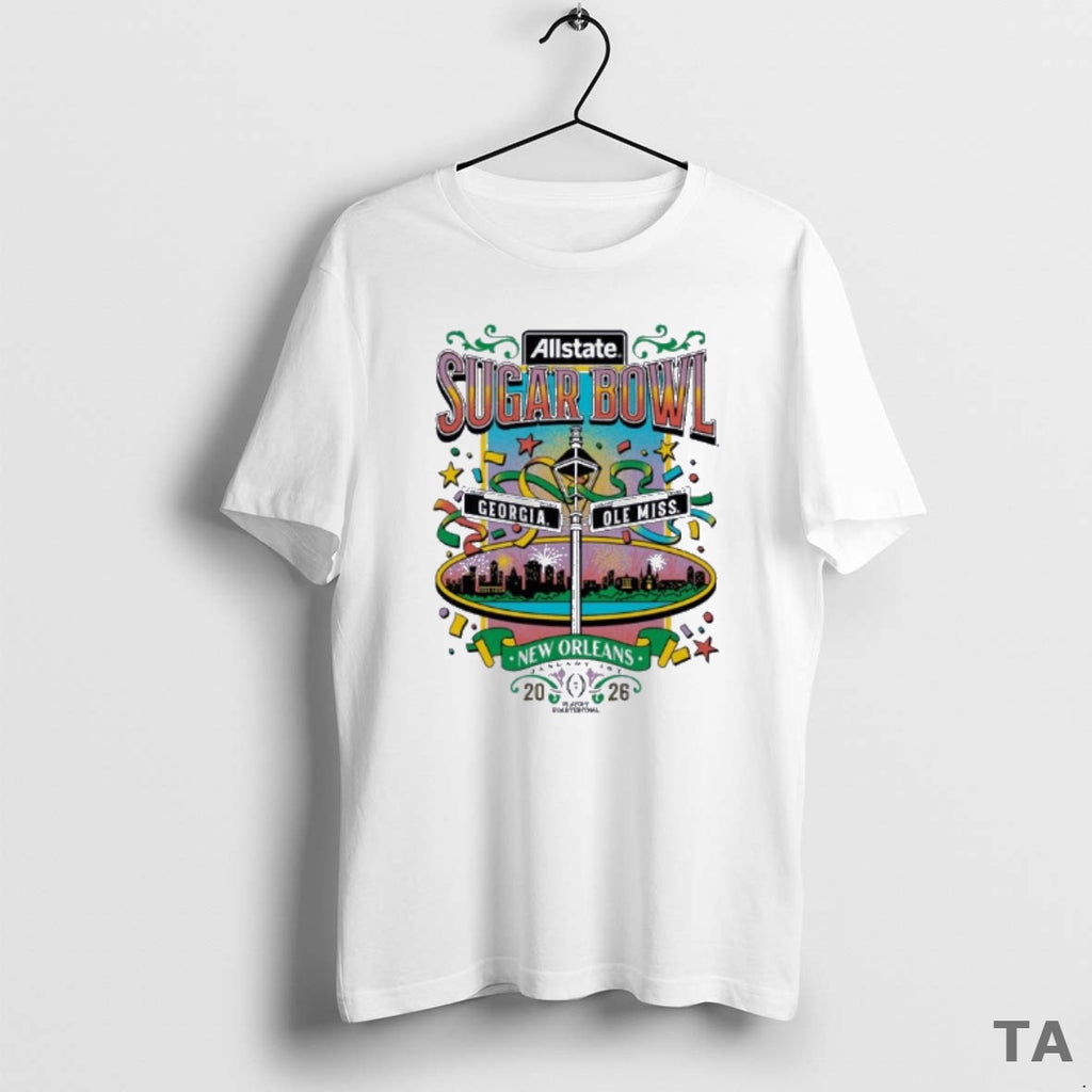 Top Ole Miss Vs Georgia 2026 Allstate Sugar Bowl Nola Adult T Shirt Sweater Hoodie, Sweatshirt | CoreVibeTees.com
