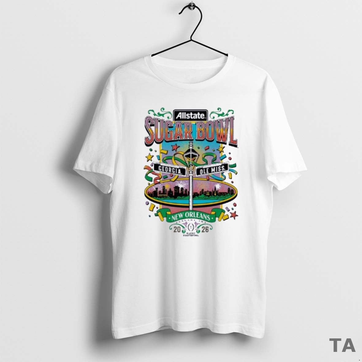 Top Ole Miss Vs Georgia 2026 Allstate Sugar Bowl Nola Adult T Shirt Sweater Hoodie, Sweatshirt | CoreVibeTees.com