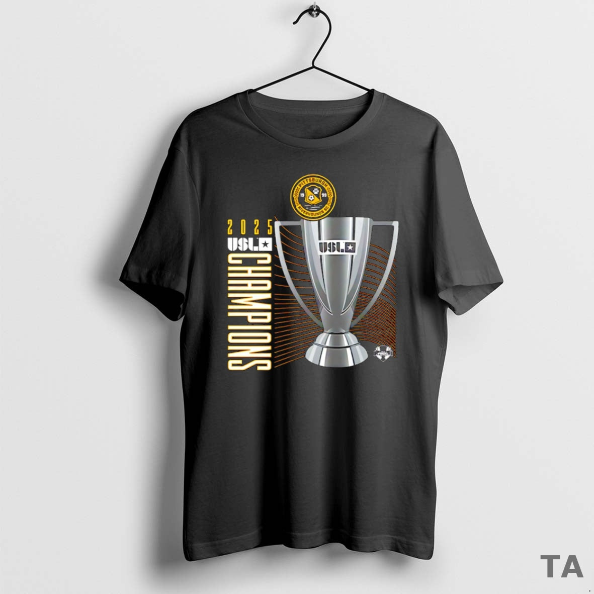 Top Pittsburgh Riverhounds Sc 2025 Usl Championship Final Champions Trophy T Shirt Sweater Hoodie, Sweatshirt