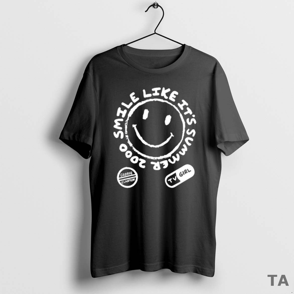 Top Tv Girl George Clanton Smile Like Its Summer 2000 T Shirt Sweater Hoodie, Sweatshirt | CoreVibeTees.com