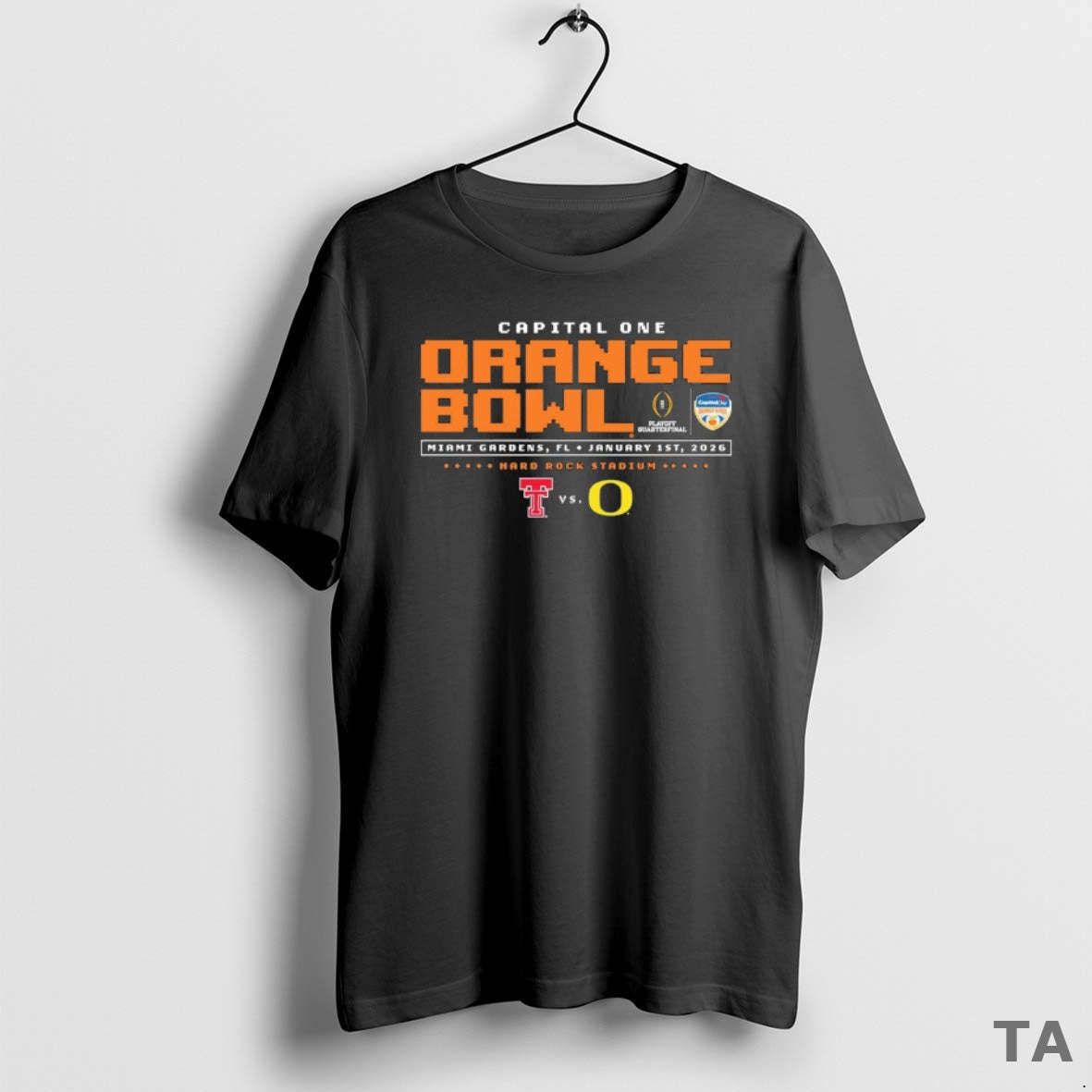 Top Texas Tech Vs Oregon 2025 Orange Bowl T Shirt Sweater Hoodie, Sweatshirt | CoreVibeTees.com