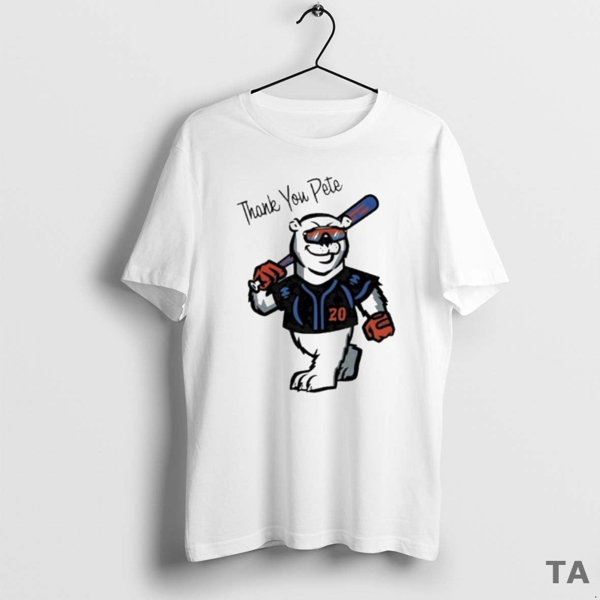 Top Thank You Pete Alonso Polar Bear New York Mets T Shirt Sweater Hoodie, Sweatshirt | CoreVibeTees.com