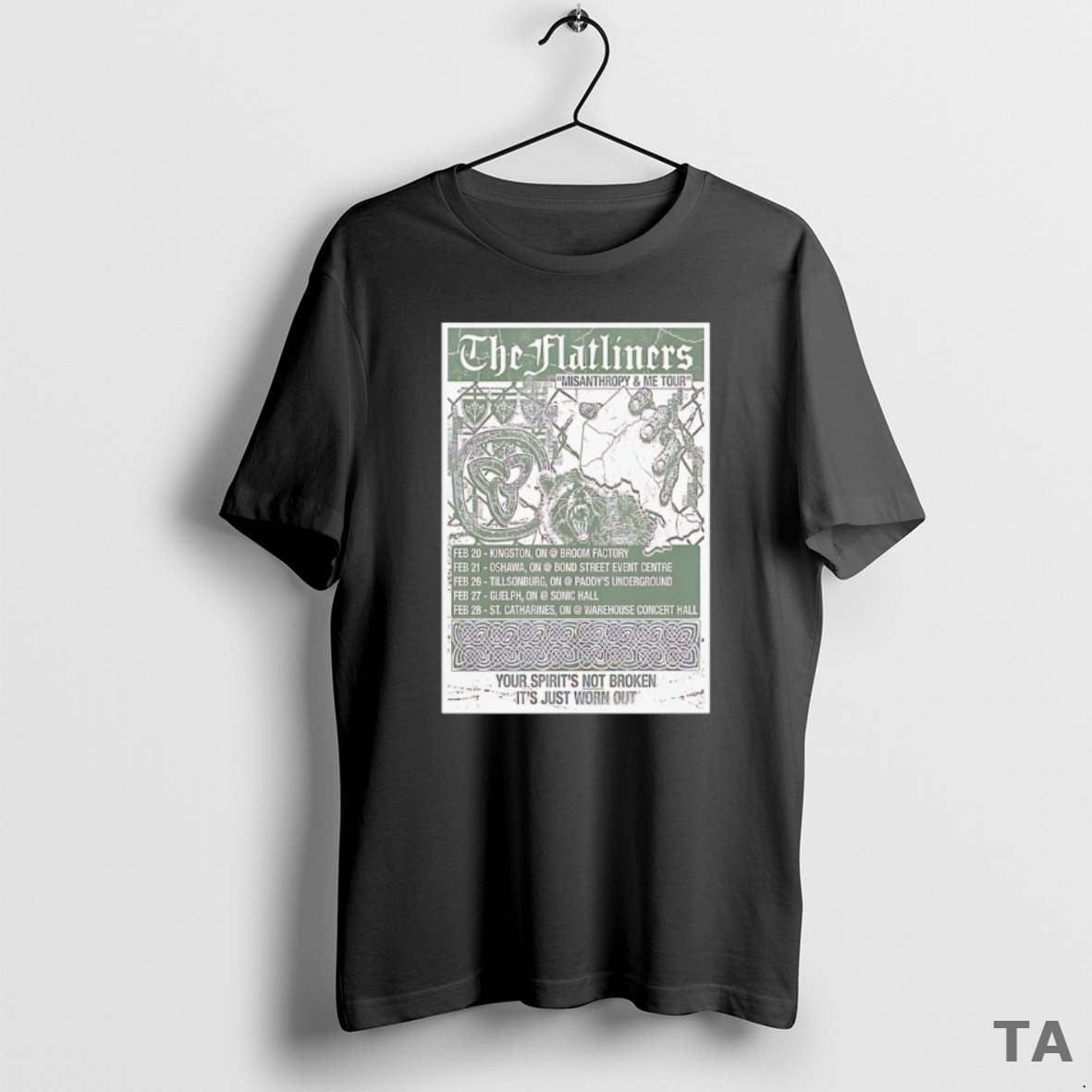 Top The Flatliners Misanthropy And Me Tour 2026 T Shirt Sweater Hoodie, Sweatshirt | CoreVibeTees.com