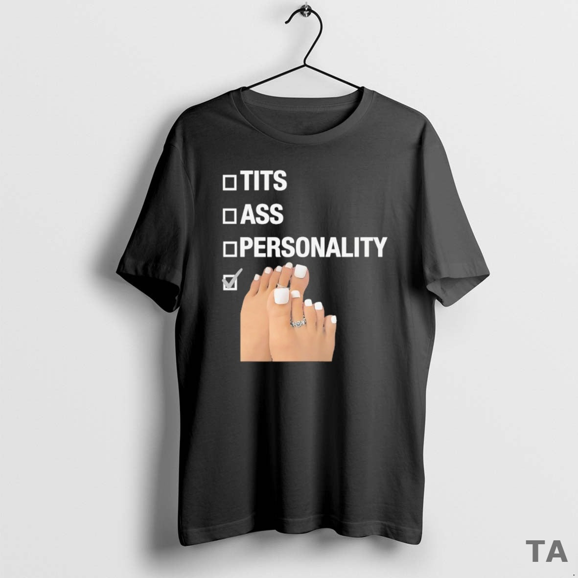 Top Tits Ass Personality Toes Checklist T Shirt Sweater Hoodie, Sweatshirt | CoreVibeTees.com
