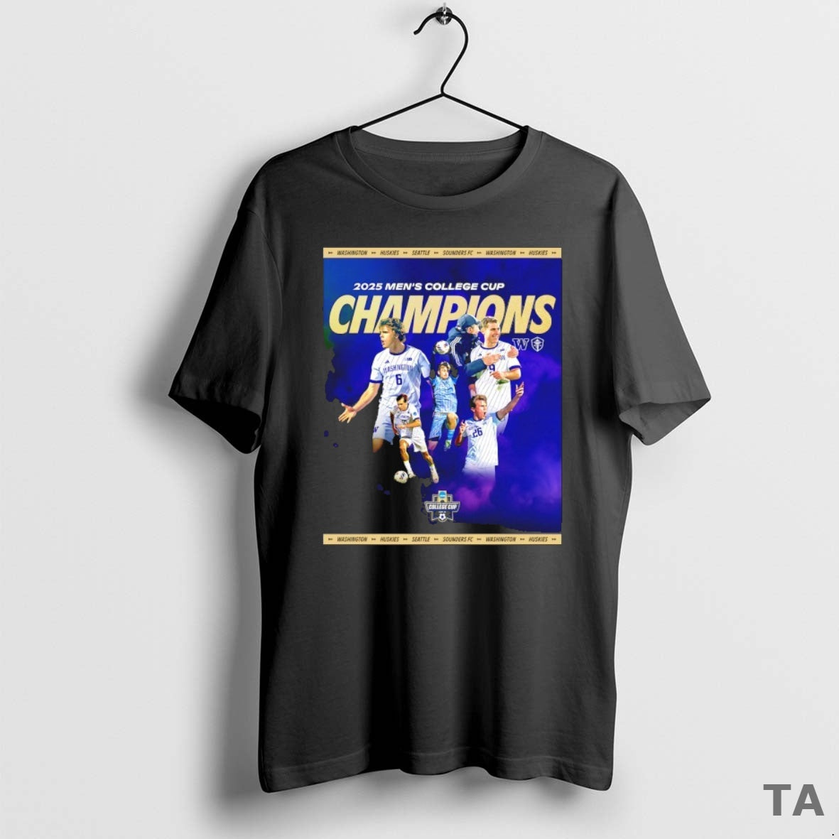 Top Washington Huskies 2025 Mens College Cup Champions T Shirt Sweater Hoodie, Sweatshirt | CoreVibeTees.com