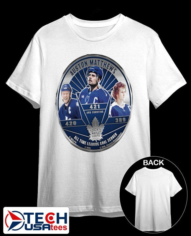 Toronto Maple Leafs Auston Matthews All Time Leading Goal Scorer 2025 shirt