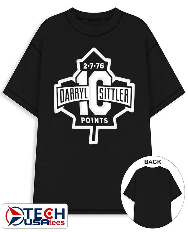 Toronto Maple Leafs Darryl Sittler 10 Point 2.7.76 logo shirt