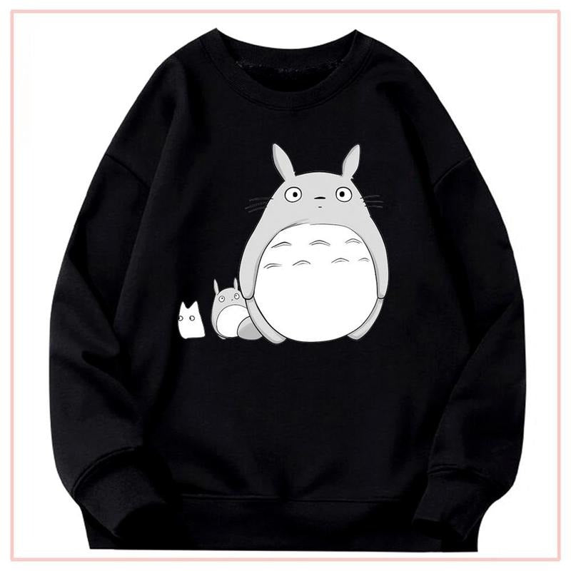 Totoro Ghibli Studio Sweatshirt, Funny Cartoon Anime Sweatshirt, My Neighbor Totoro Anime Shirt