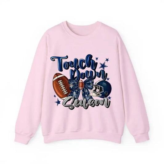 Touch Down Season Sweatshirt, Football Season Retro Football Sweatshirt, Funny Football Mom Sweatshirt, Game Day Touch Shirt for Men and Women Casual