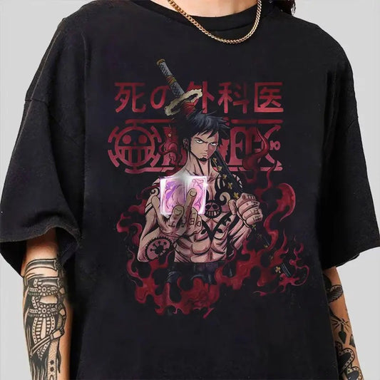 Trafalgar Law One Piece T-Shirt, Trafalgar D Water Law Vintage 90's Anime Shirt, Vintage Anime One Piece Shirt, Anime Manga Shirt, Gift For Fan Sweatshirt, Hoodie, Comfort Colors