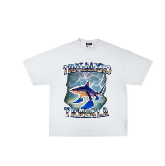 Tralalero Tralala Funny Shark Meme T-shirt, Shark With Shoes Meme Shirts Classic Cotton