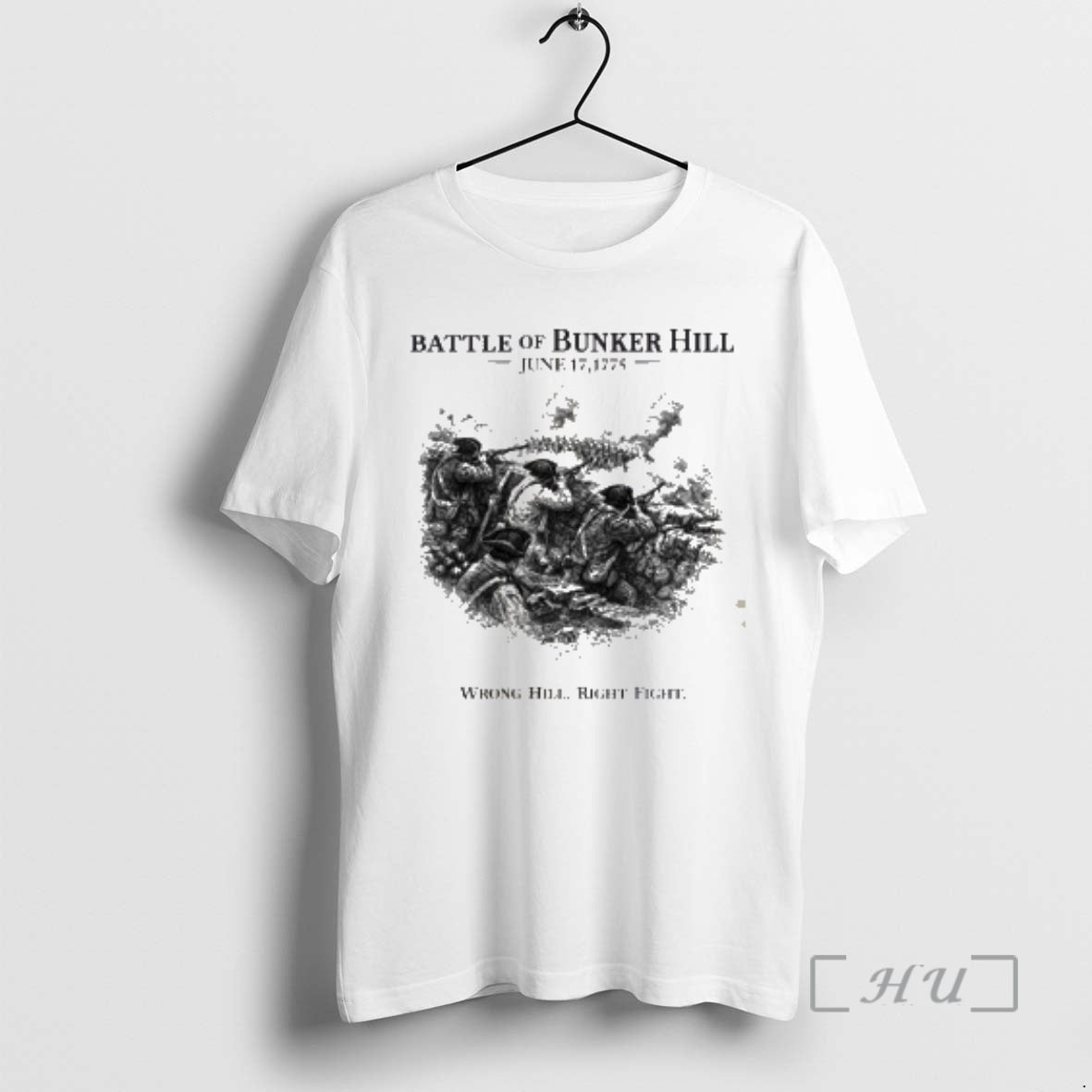 Trending Battle Of Bunker Hill Wrong Hill Right Fight T-Shirts, Hoodie, Sweatshirt | CoreVibeTees.com