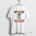 Trending Cat Sorry Im Late My Husband Had To Poop Wifelife Premium T Shirts Sweater Hoodie, Sweatshirt | CoreVibeTees.com