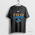Trending Detroit Lions Deaf Awareness Care Understand Love Hand Signs Double Sided Graphic Premium T-Shirts, Hoodie,...