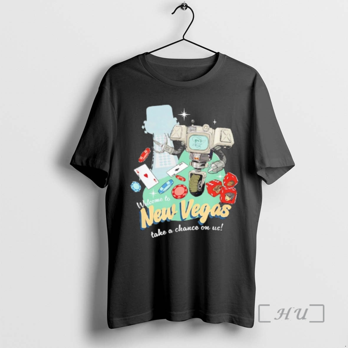 Trending Fallout Welcome To New Vegas Lucky 38 Take A Chance On Us Premium T-Shirts, Hoodie, Sweatshirt | CoreVibeTees.com