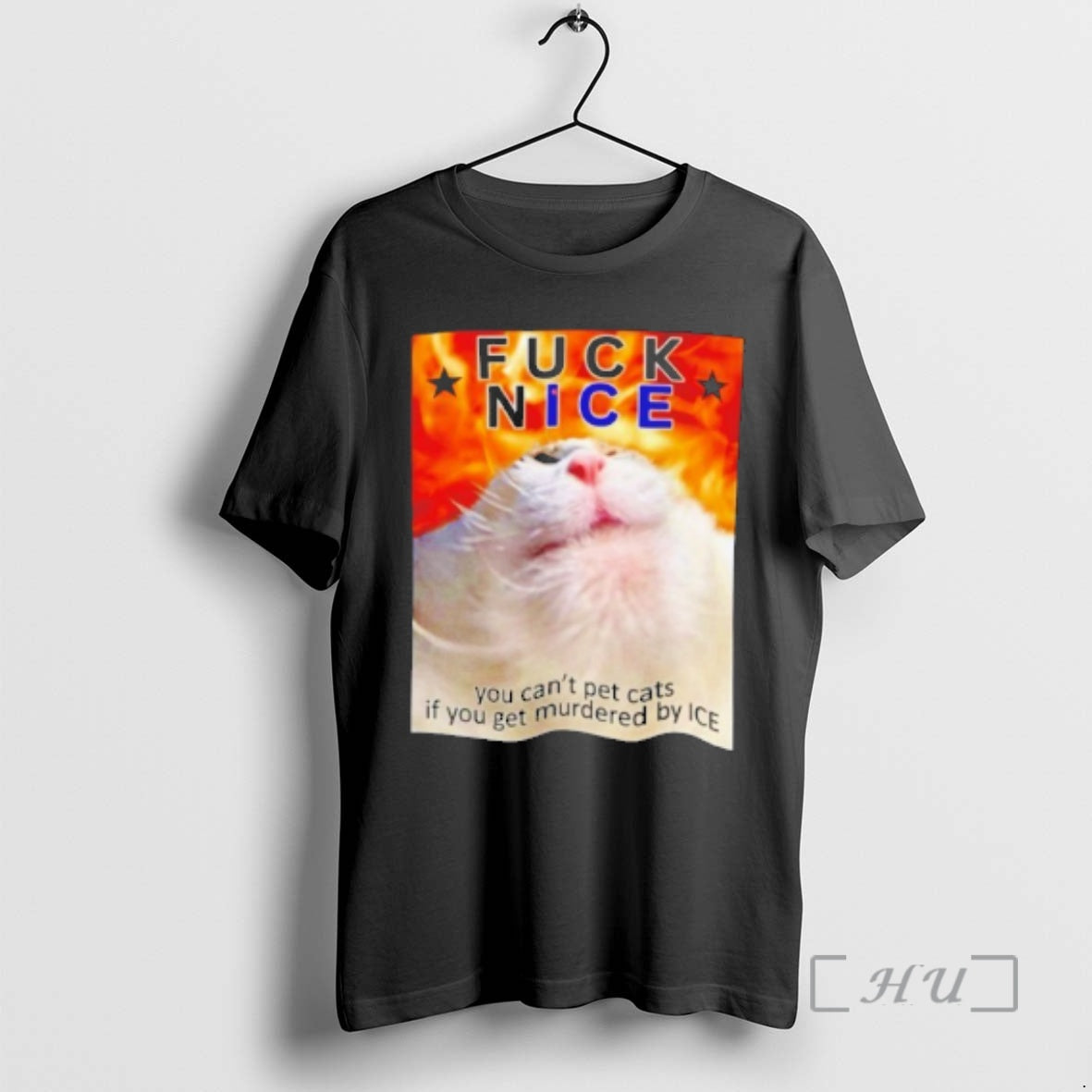 Trending Fuck Nice You Cant Pet Cats If You Get Murdered By Ice Premium T-Shirts, Hoodie, Sweatshirt | CoreVibeTees.com