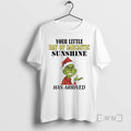 Trending Grinch Your Little Ray Of Sarcastic Sunshine Has Arrived T-Shirts, Hoodie, Sweatshirt | CoreVibeTees.com