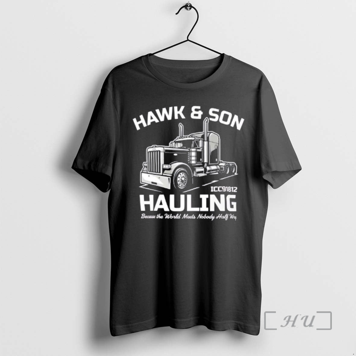 Trending Hawk Son Hauling Retro Semi Truck Graphic T-Shirts, Hoodie, Sweatshirt | CoreVibeTees.com
