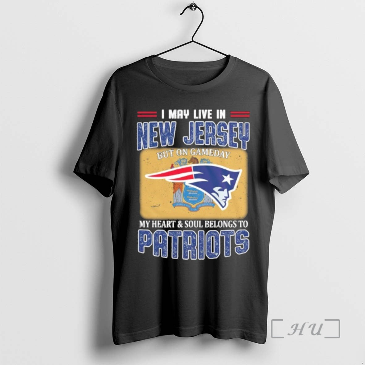 Trending I May Live In New Jersey But On Gameday My Heart Soul Belongs To T-Shirts, Hoodie, Sweatshirt | CoreVibeTees.com