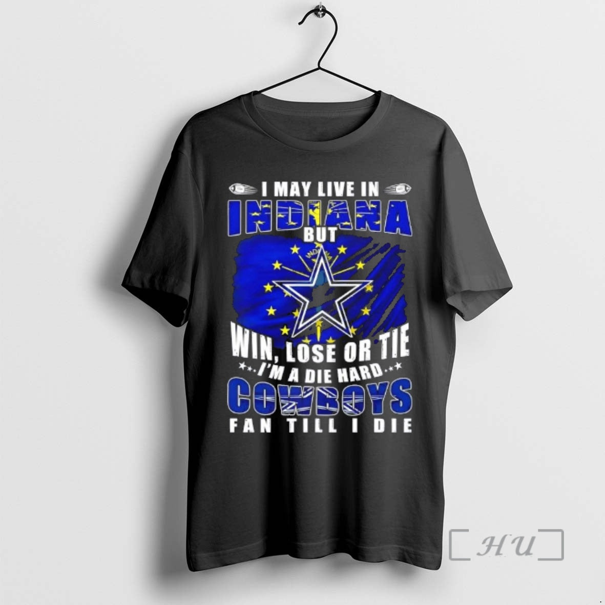 Trending I May Live In Indiana But Win Lose Or Tie Im A Die Hard T-Shirts, Hoodie, Sweatshirt | CoreVibeTees.com
