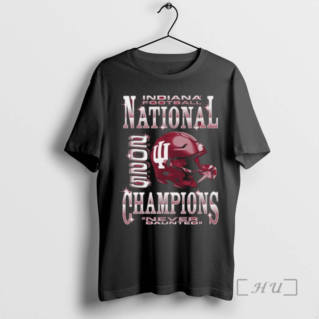 Trending Iu Football National Champions Bling Never Daunted T-Shirts, Hoodie, Sweatshirt | CoreVibeTees.com