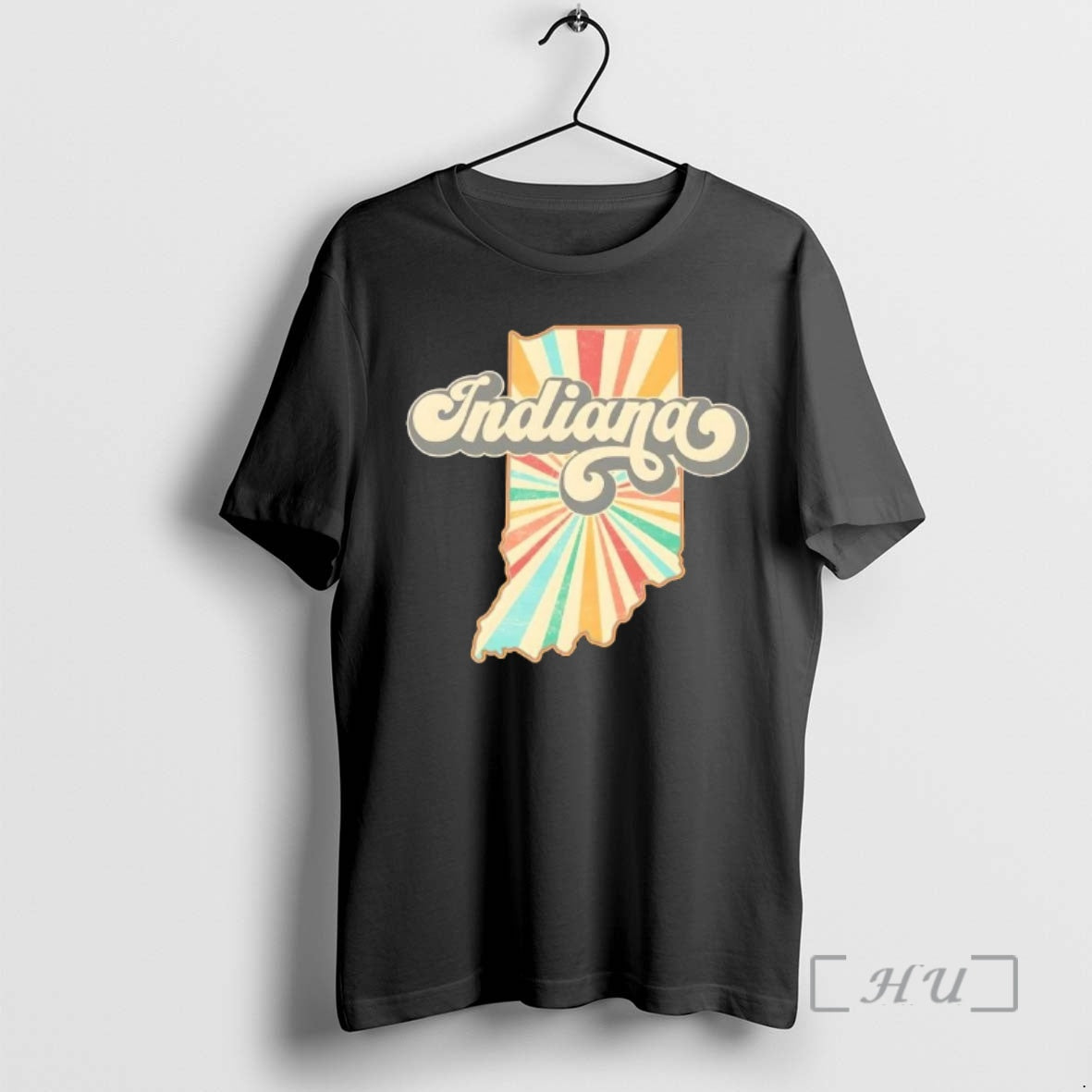 Trending Indiana State Retro Vintage Map T-Shirts, Hoodie, Sweatshirt | CoreVibeTees.com