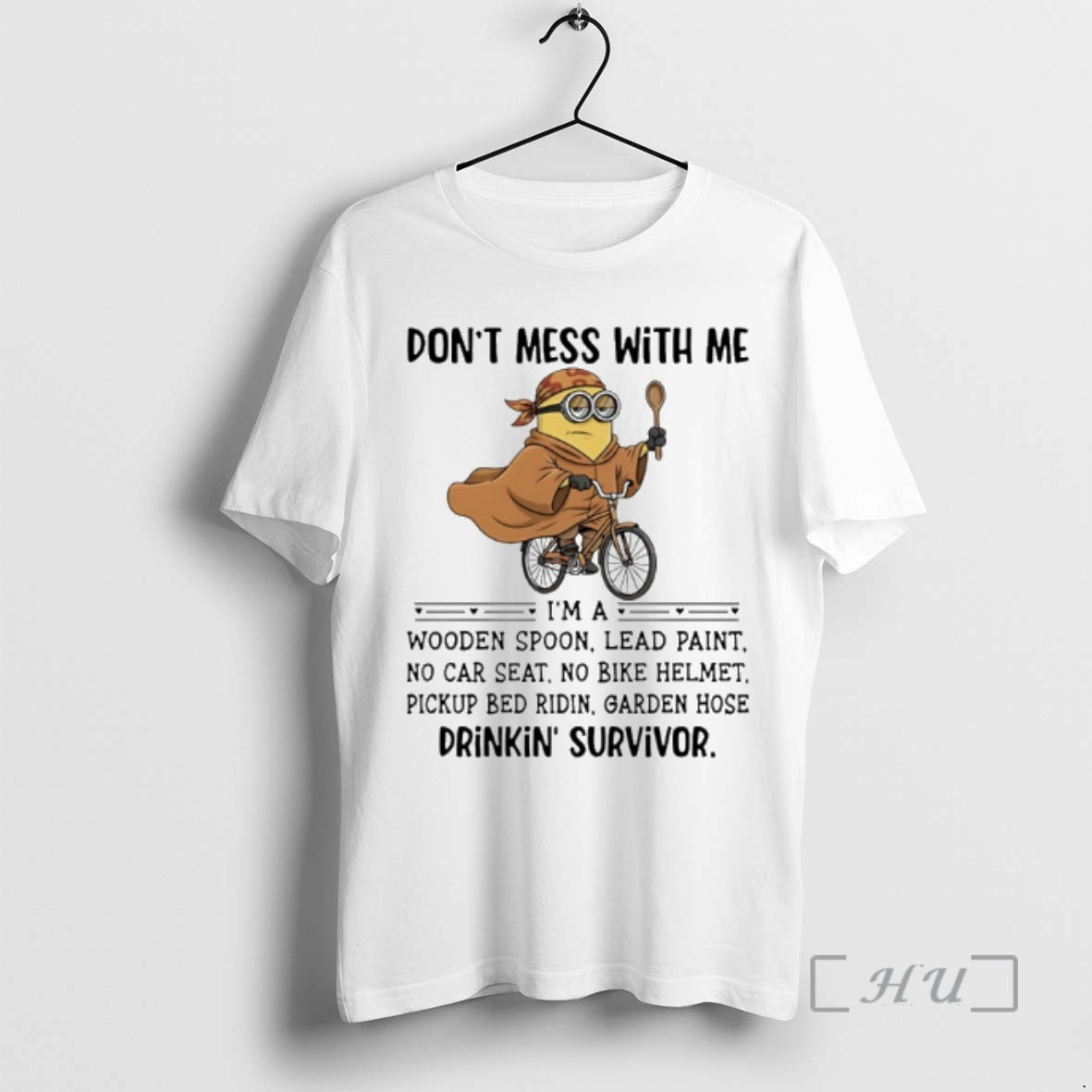 Trending Minion Dont Mess With Me Im A Wooden Spoon Lead Paint No Car Seat T-Shirts, Hoodie, Sweatshirt | CoreVibeTees.com