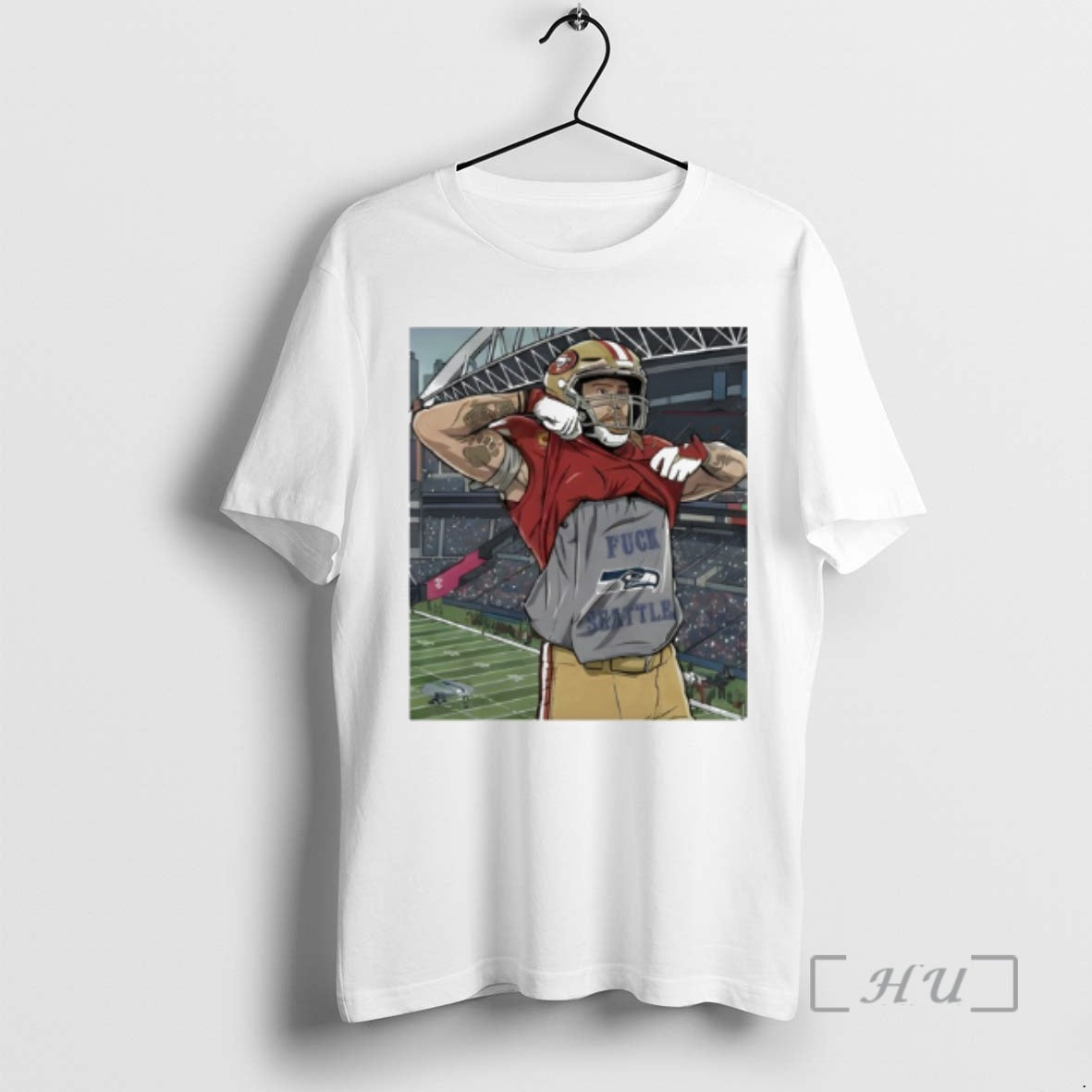 Trending Sf 49ers George Kittle Fuck Seattle T-Shirts, Hoodie, Sweatshirt | CoreVibeTees.com