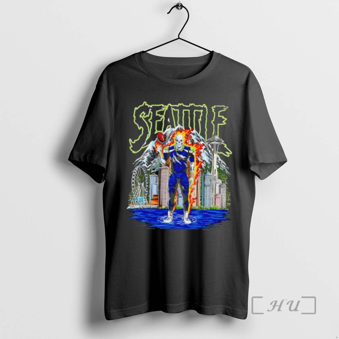 Trending Seattle Football Dt Essential Skeleton T-Shirts, Hoodie, Sweatshirt | CoreVibeTees.com