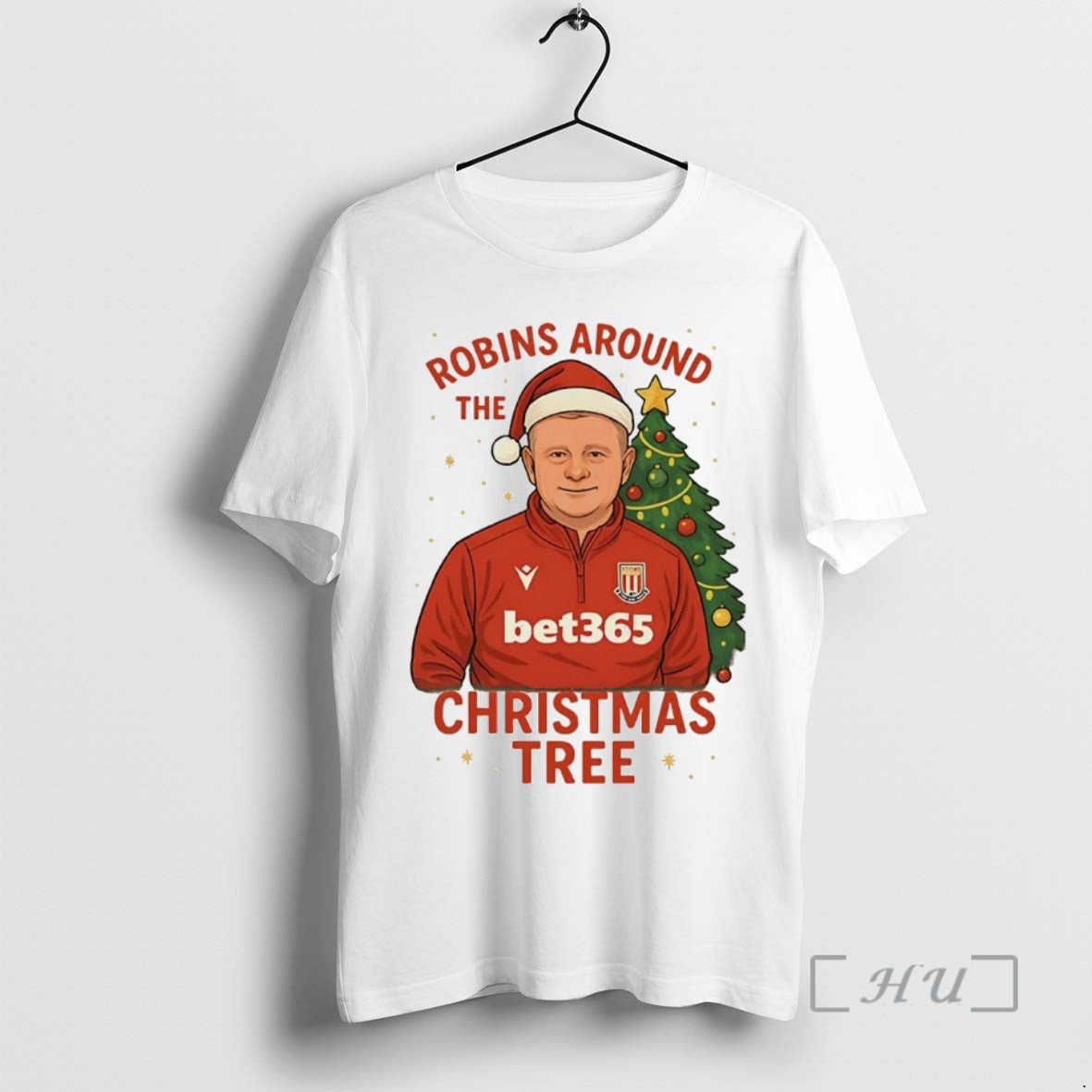 Trending Stoke City Fc Mark Robins Around The Christmas Tree T-Shirts, Hoodie, Sweatshirt | CoreVibeTees.com