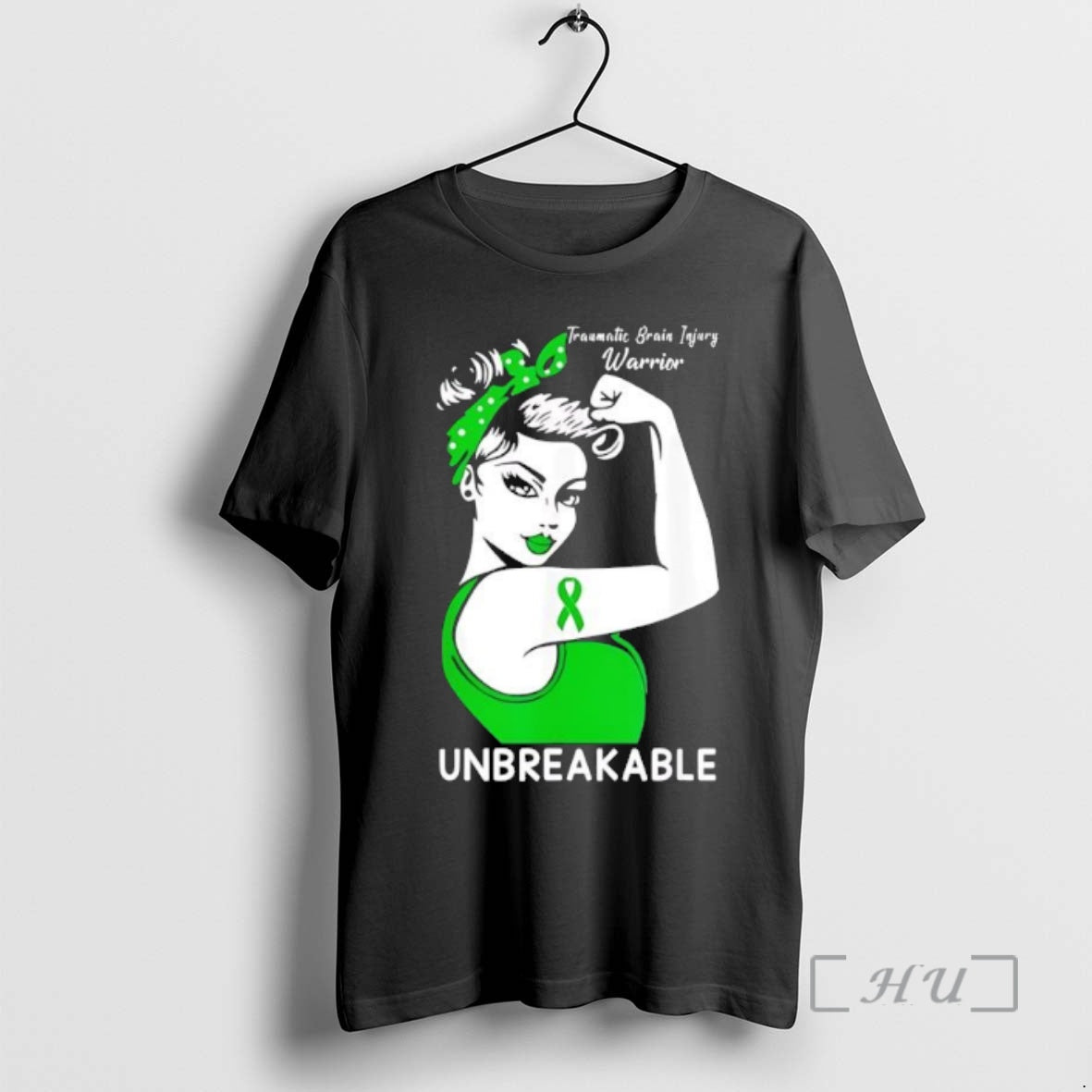 Trending Traumatic Brain Injury Warrior Unbreakable Black T-Shirts, Hoodie, Sweatshirt | CoreVibeTees.com