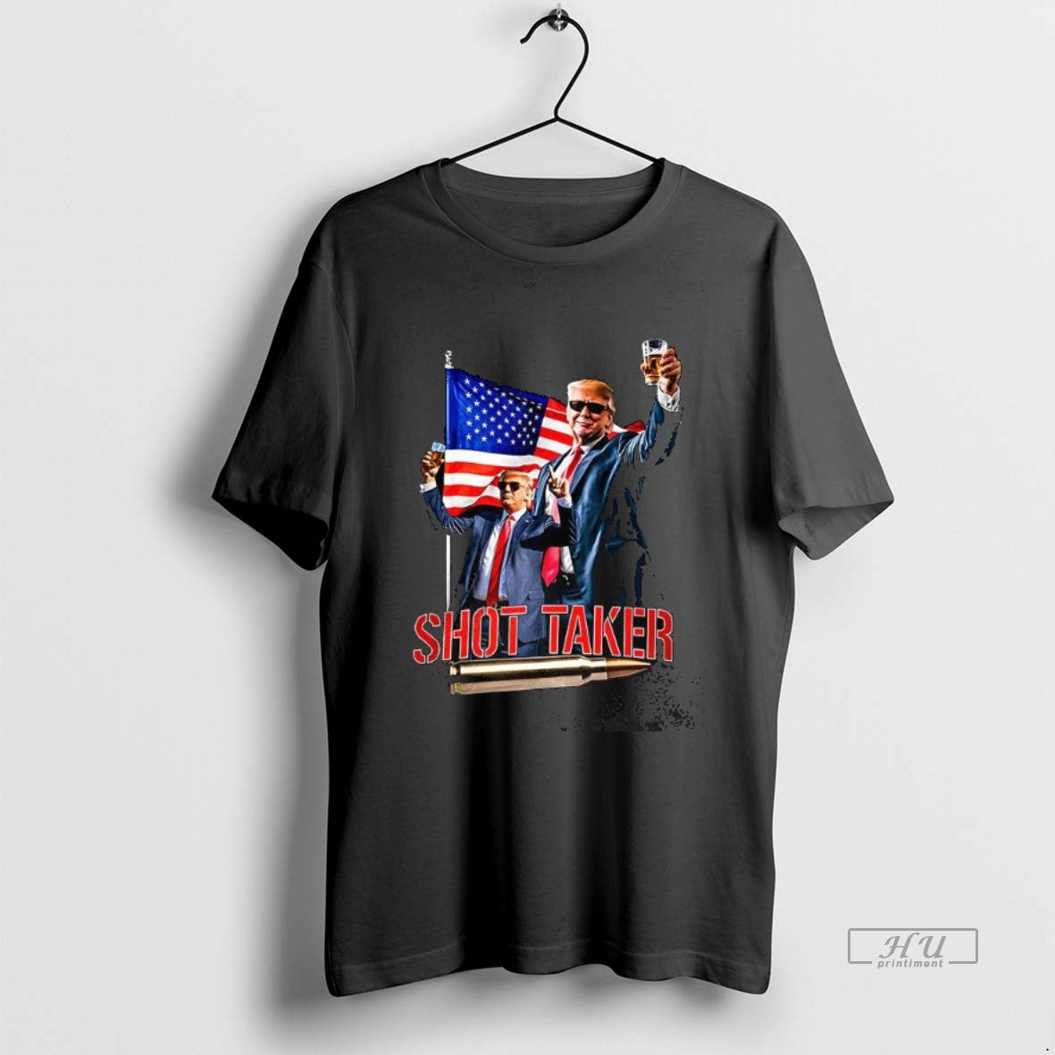 Trending Trump Shot Taker Patriotic Tee Shirt Sweater